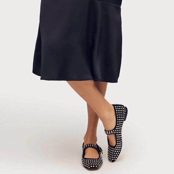 Sam Edelman Lookalikes Studded Mary Jane Flats Sz 8 - Picture 7 of 7